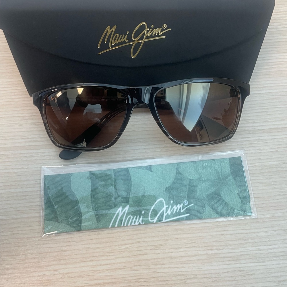 Maui Jim Black and Brown Sunglasses